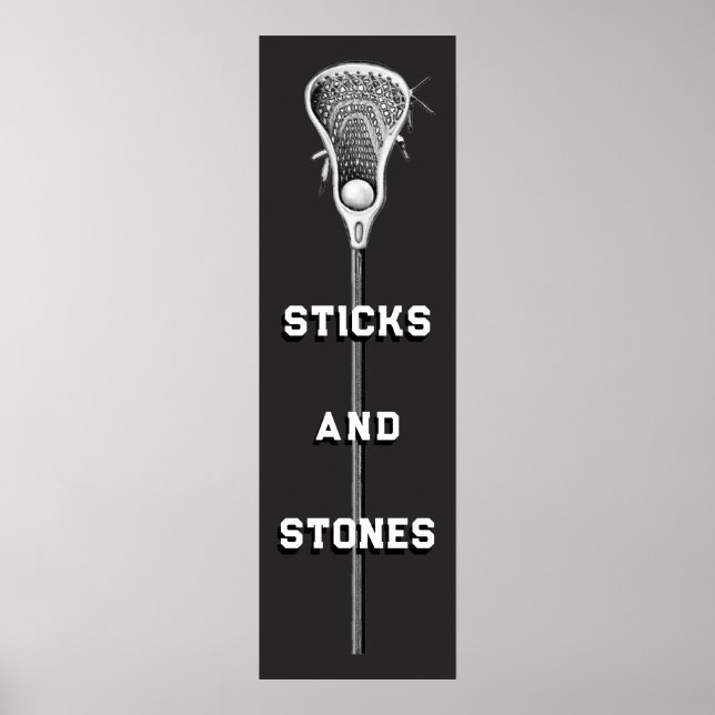 Póster de Deportes de Lacrosse (Frente)