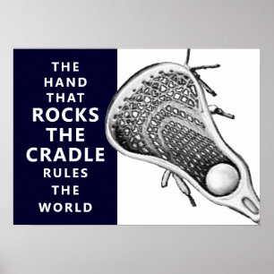 Póster de deportes de Lacrosse