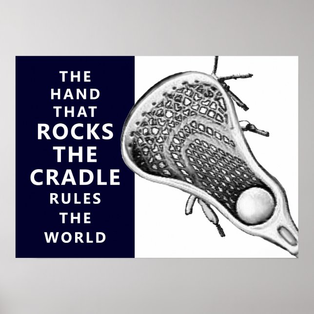 Póster de deportes de Lacrosse (Frente)