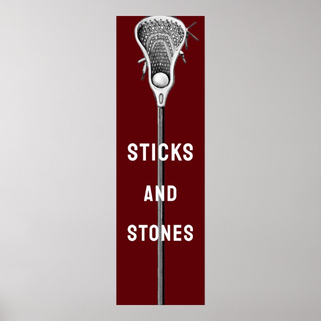 Póster de Deportes de Lacrosse (Frente)