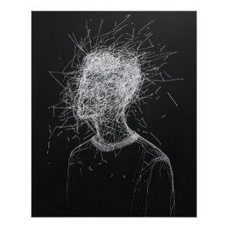 Poster de desgarro de cabeza de línea