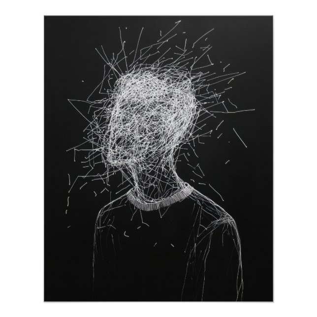 Poster de desgarro de cabeza de línea (Anverso)