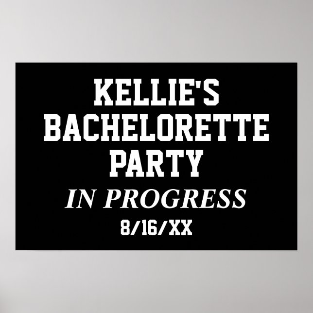 Póster de Despedida de Soltera en Curso (Frente)