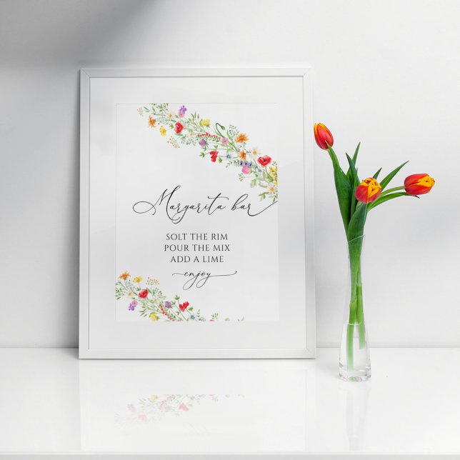 Póster de despedida de soltera floral de bar de ma (Subido por el creador)