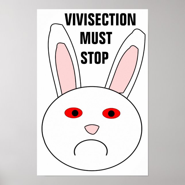 Póster de Detención de la Vivisección (Frente)