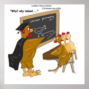 Póster de Dibujos Animados de Filosofía de la Carr