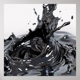 Póster de Dinámica de Fluidos de Obsidiana