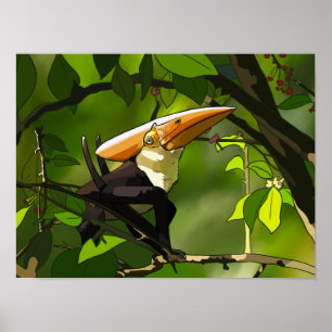 Póster de Dinosaurio - Thalassodromeus Tucán