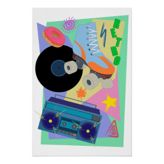 Poster de diseño retro