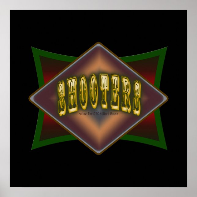 Poster de disparos de billar OTC o impresión de li (Frente)