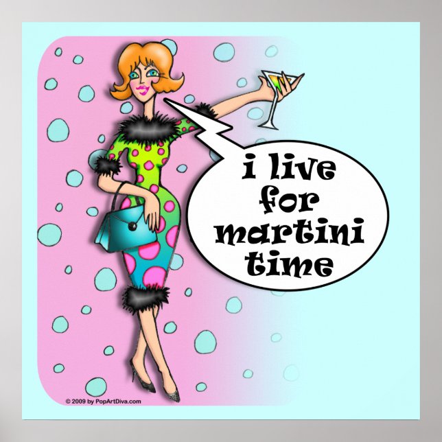 Póster de Diva de Martini de Lunares (Frente)