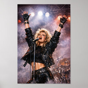Póster de Diva del Pop Eléctrico de los 80 en Plen