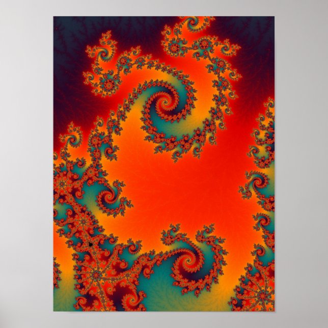 Póster de doble espiral de circo (Frente)