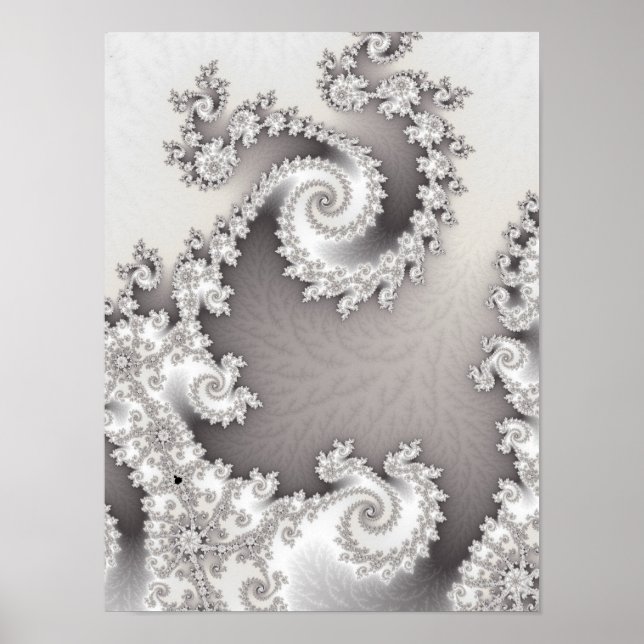 Póster de doble espiral de plata (Frente)