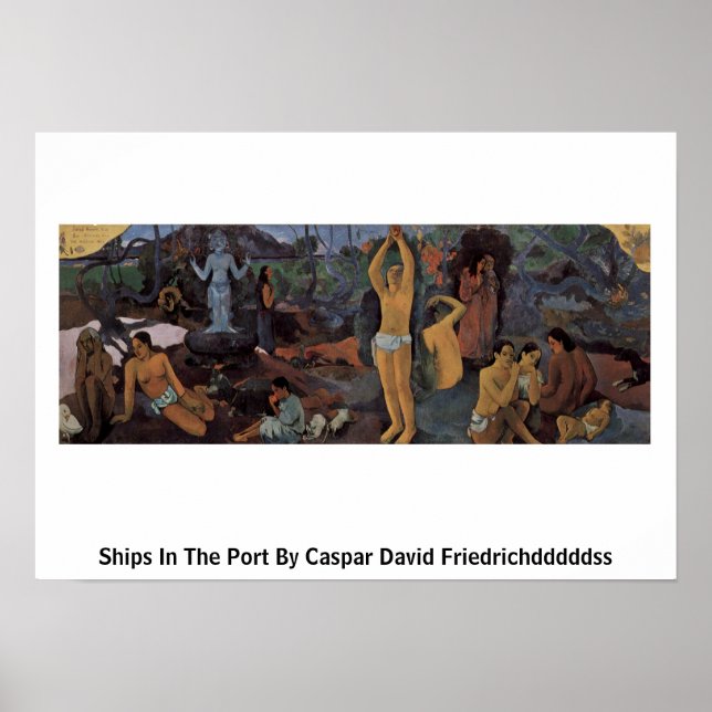 Póster ¿De Dónde Venimos? Por Paul Gauguin (Frente)