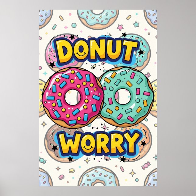 Póster de Donut Worry (Frente)