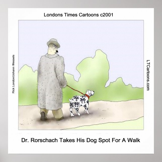 Póster de Dr Rorschach lleva a pasear a Spot (Frente)