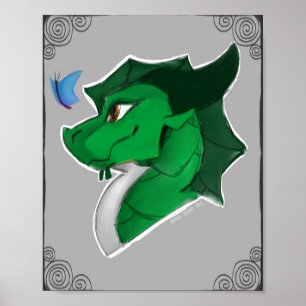 Póster de Dragón Adorable