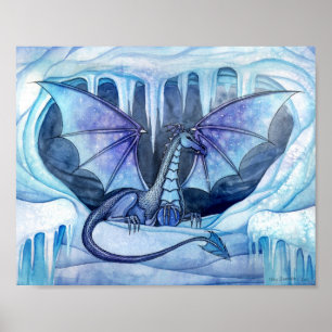 Póster de Dragón de Hielo por Molly Harrison
