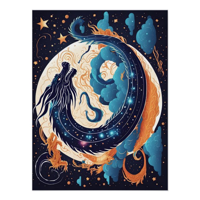 póster de dragón lunar (Anverso)