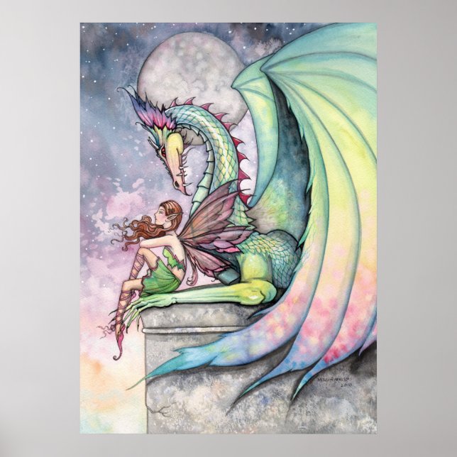 Póster de Dragón Mágico por Molly Harrison (Frente)