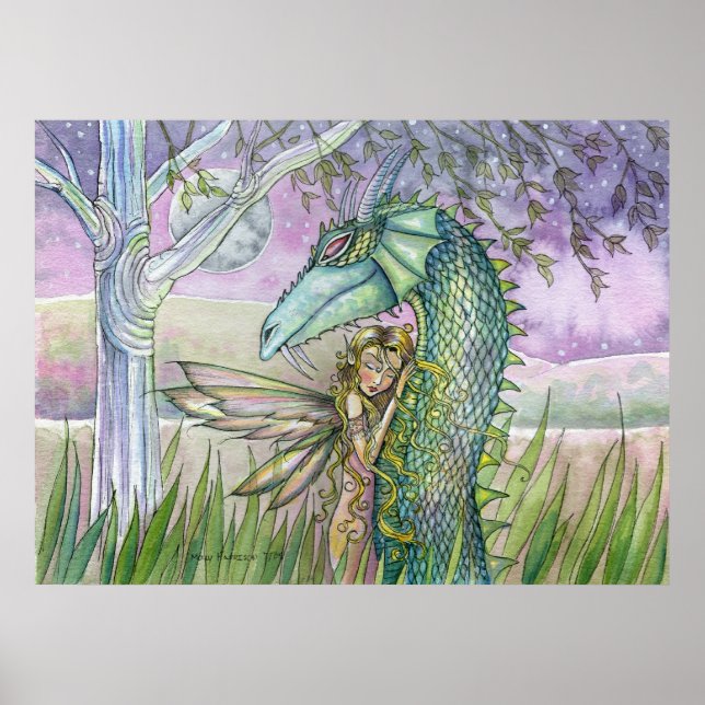 Póster de Dragón Mágico por Molly Harrison (Frente)