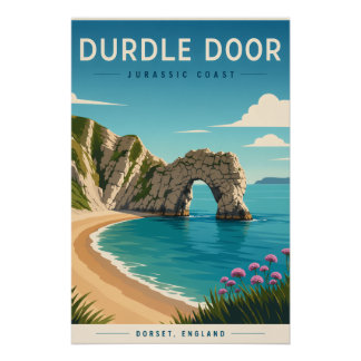Póster de Durdle Door Costa Jurásica | Dorset Ingl