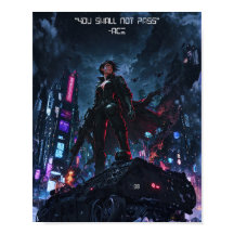 Póster de edición limitada de Ghost in Chrome: Cyb