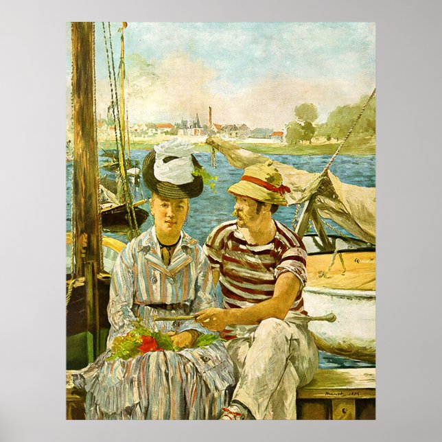 Póster de Edouard Manet Argenteuil (Frente)