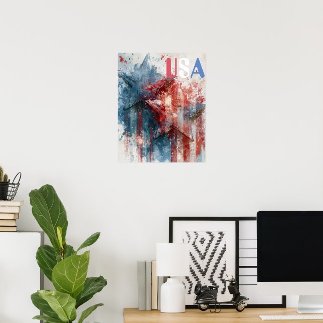Póster de EE. UU. (Oficina en casa)