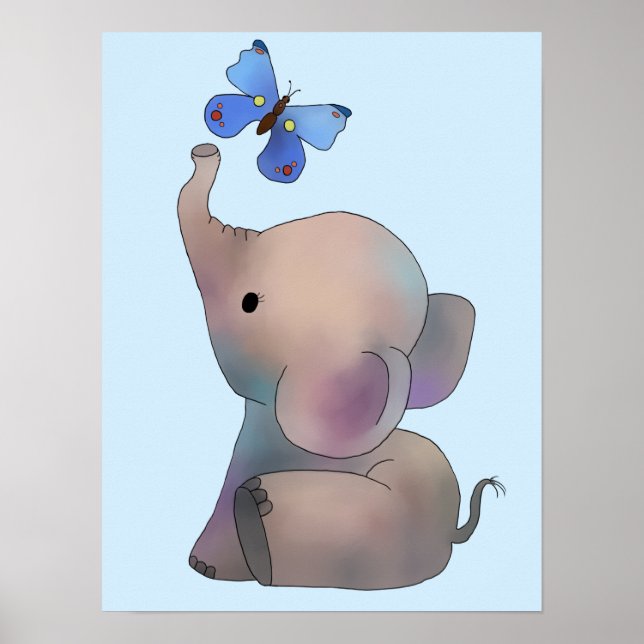 Póster de elefante (Frente)