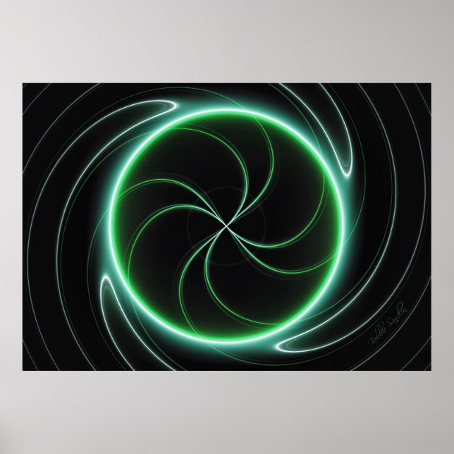 Poster de energía afortunada e impresión (Frente)