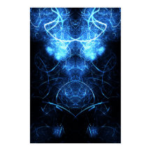 Póster de energía eléctrica fractal de Kaliverse