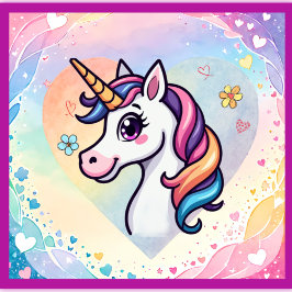 Poster de enfermería magica unicornio