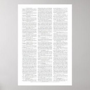 Póster de Enmiendas Constitucionales de EE. UU.