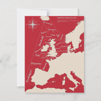 Póster de envío vintage rojo británico