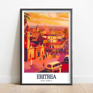 Póster de Eritrea - Impresión de calle de Asmara -
