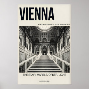 Póster de Escalera de Mármol Viena Arquitectura