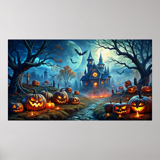 Poster de escena de arte de Halloween (Frente)