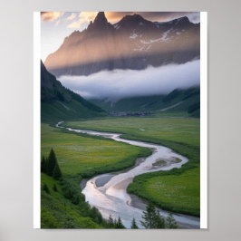 Póster de escena natural | Arte para pared de mont