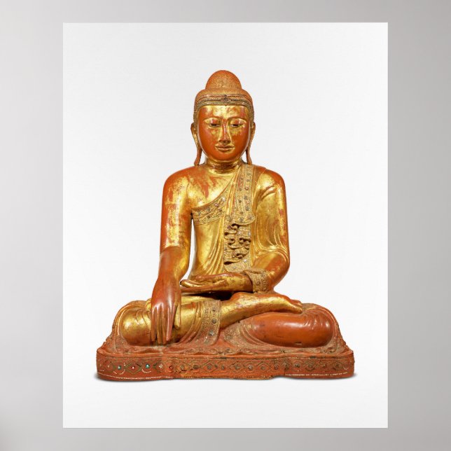 Póster de escultura de Buda (Frente)