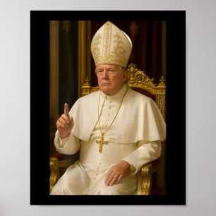 Póster (de espaldas) El gracioso presidente Trump quiere 