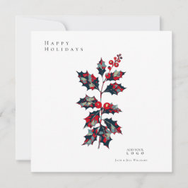 Poster de esperanza moderna Holly Berry Navidades 