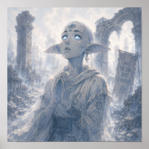 Póster de Esperanza / Peregrino / Ruinas Sagradas