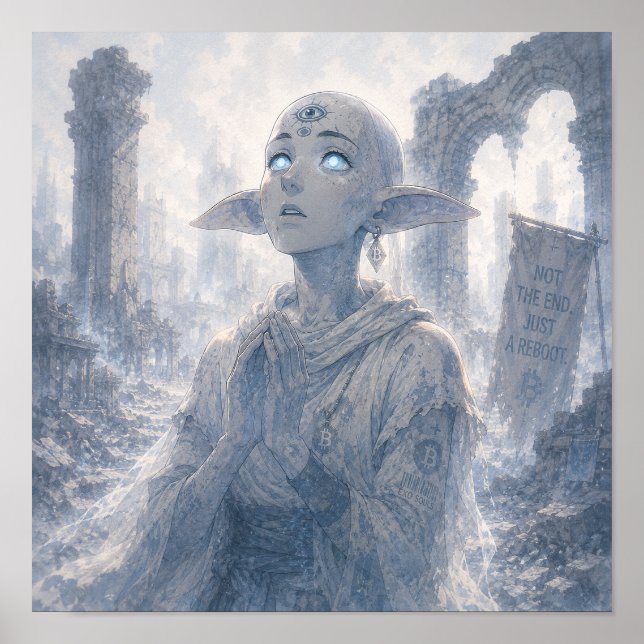 Póster de Esperanza / Peregrino / Ruinas Sagradas (Frente)