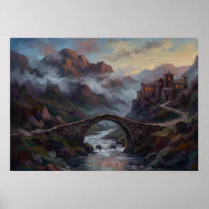 Póster de espíritu de bienvenida de Mountain Bridg