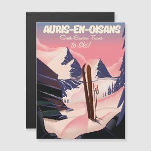 Poster de esquí de AURIS-EN-OISANS Francia