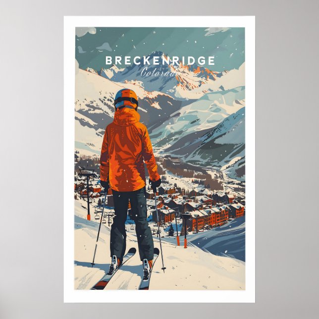 Póster de esquí de Breckenridge 1 (Frente)