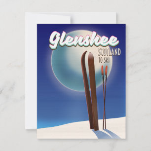 Poster de esquí de Glenshee Scotland
