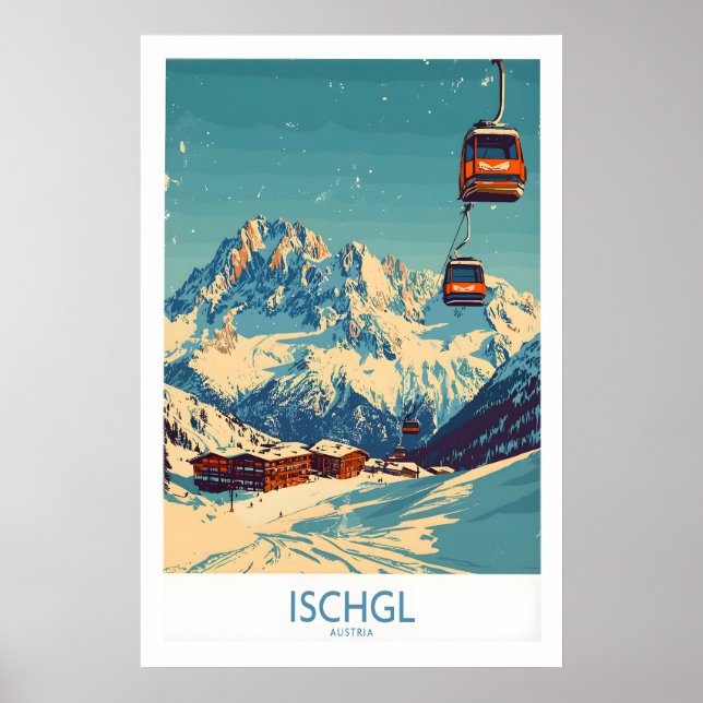 Póster de esquí de Ischgl 1 (Frente)